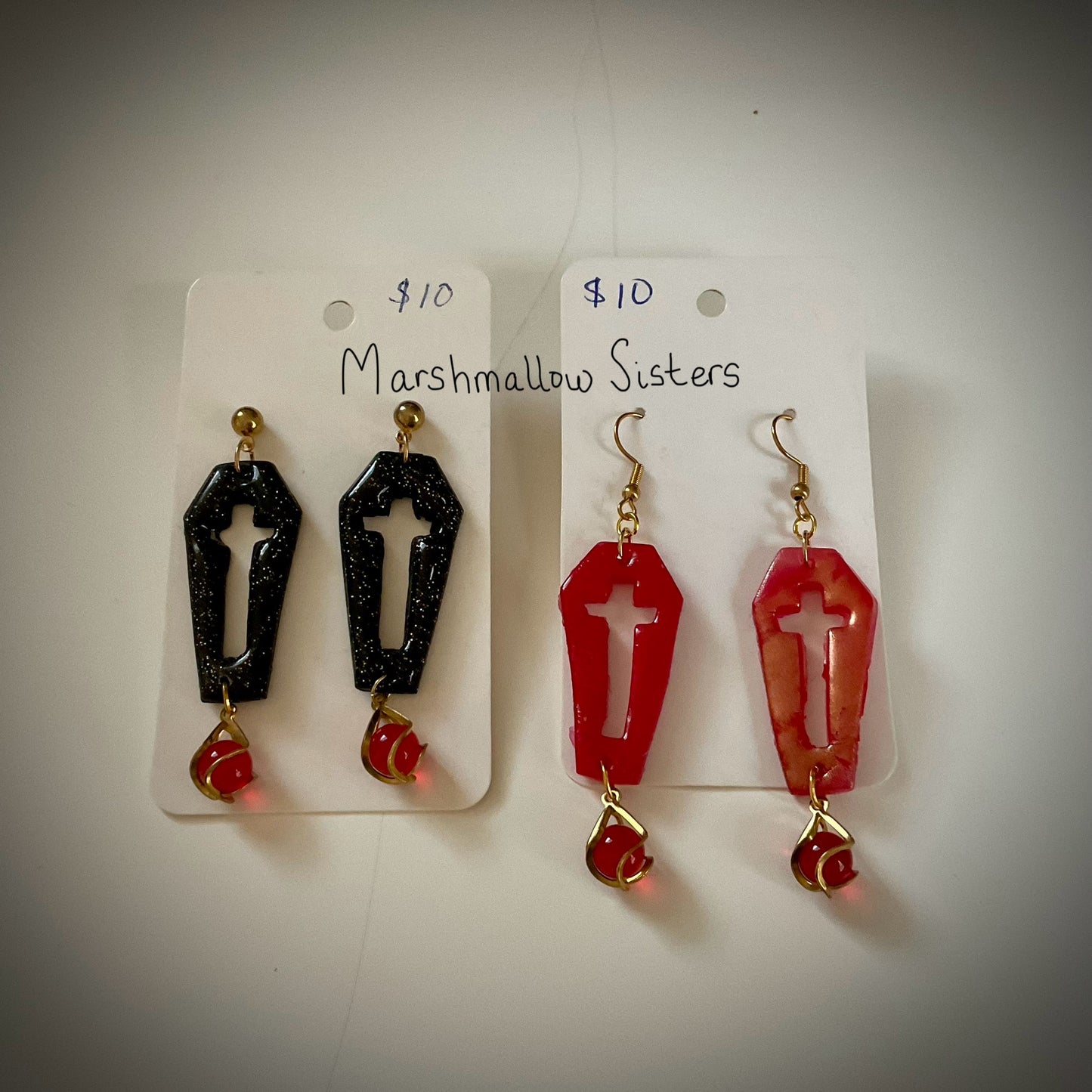 Coffin Earrings