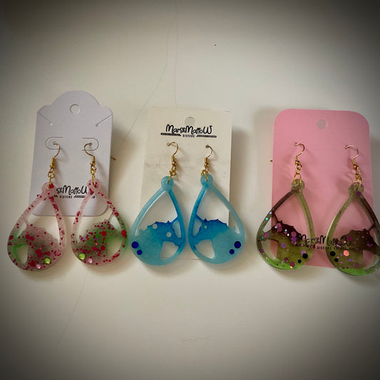 Unicorn Resin Earrings