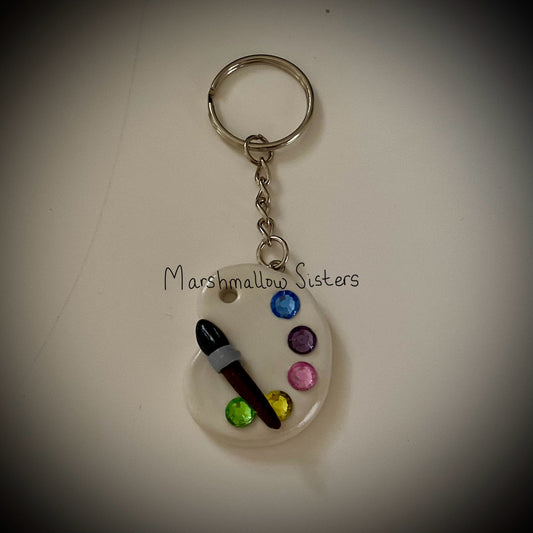 Paint Pallet Keychain