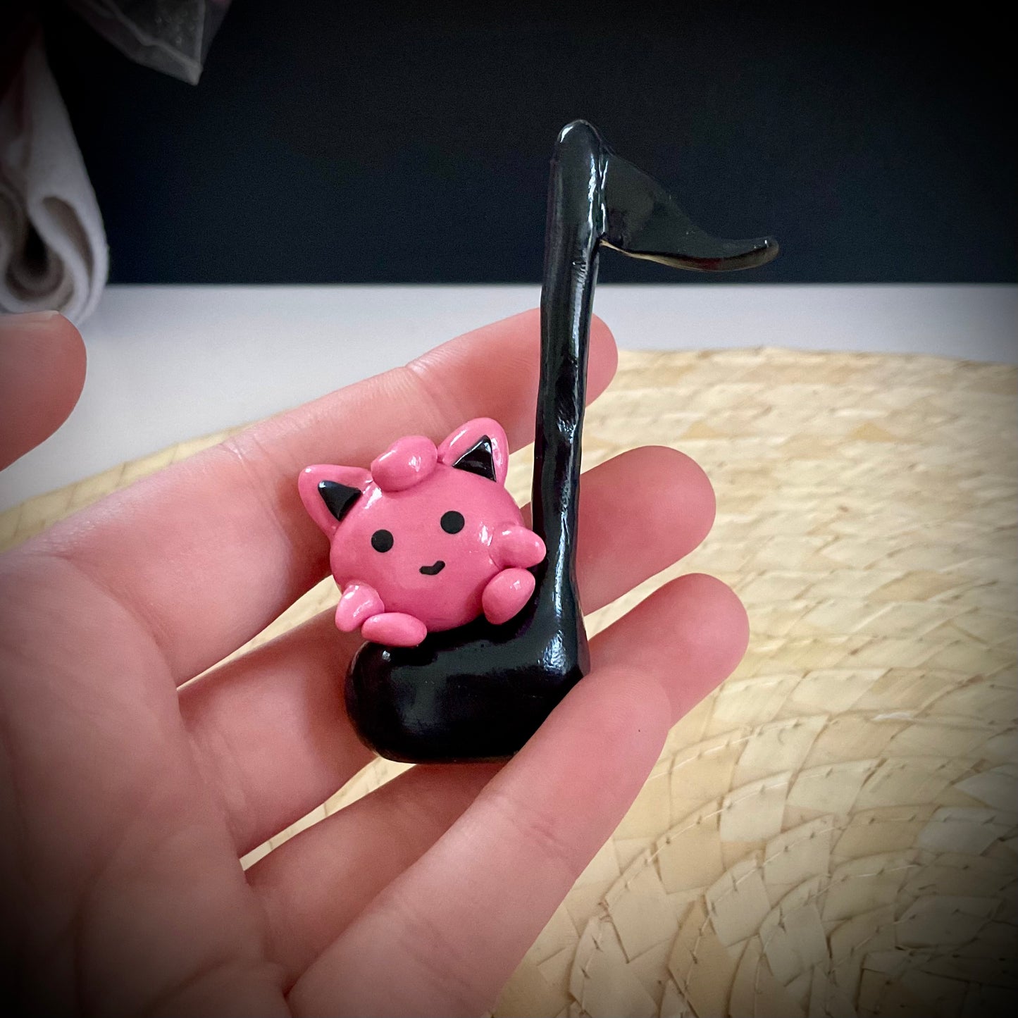 Jigglypuff Music Note Sculpture