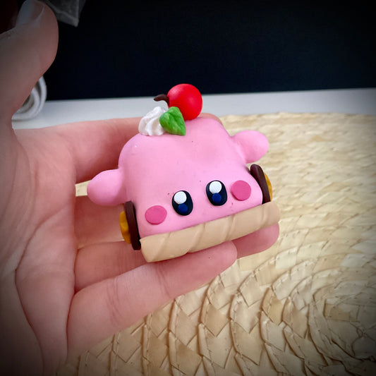 Kirby Cake Car Sculpture