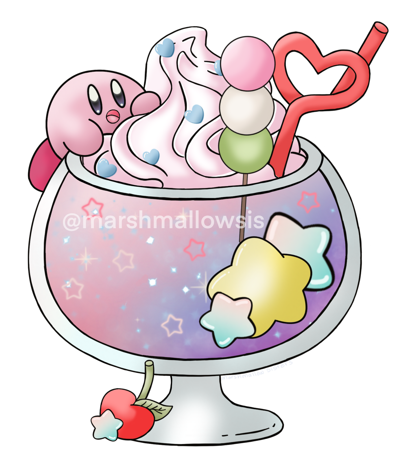 Kirby Themed Sticker