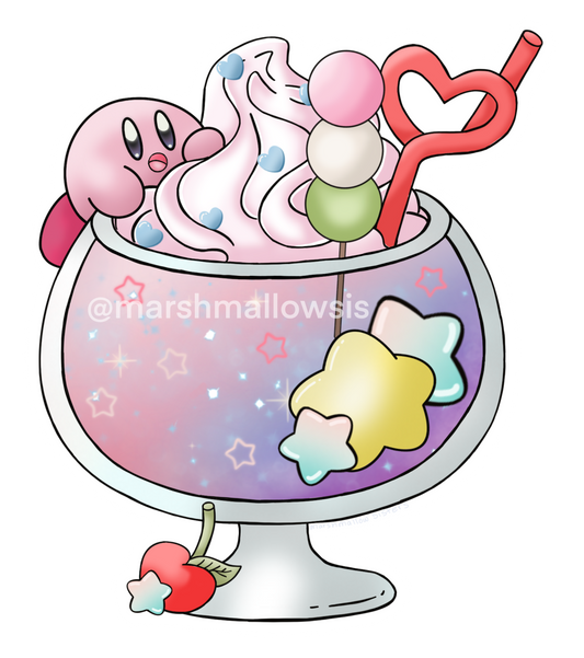 Kirby Themed Sticker