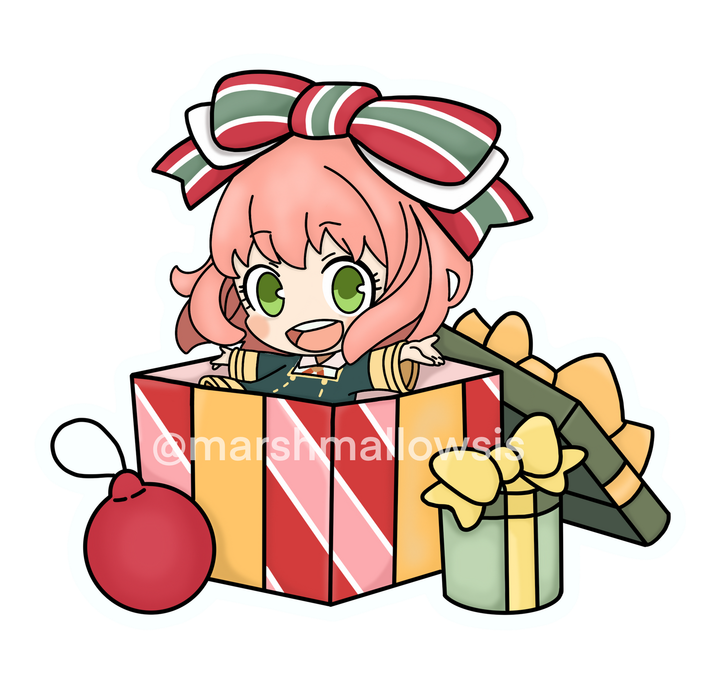 Anya Present Sticker