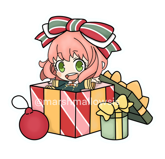 Anya Present Sticker