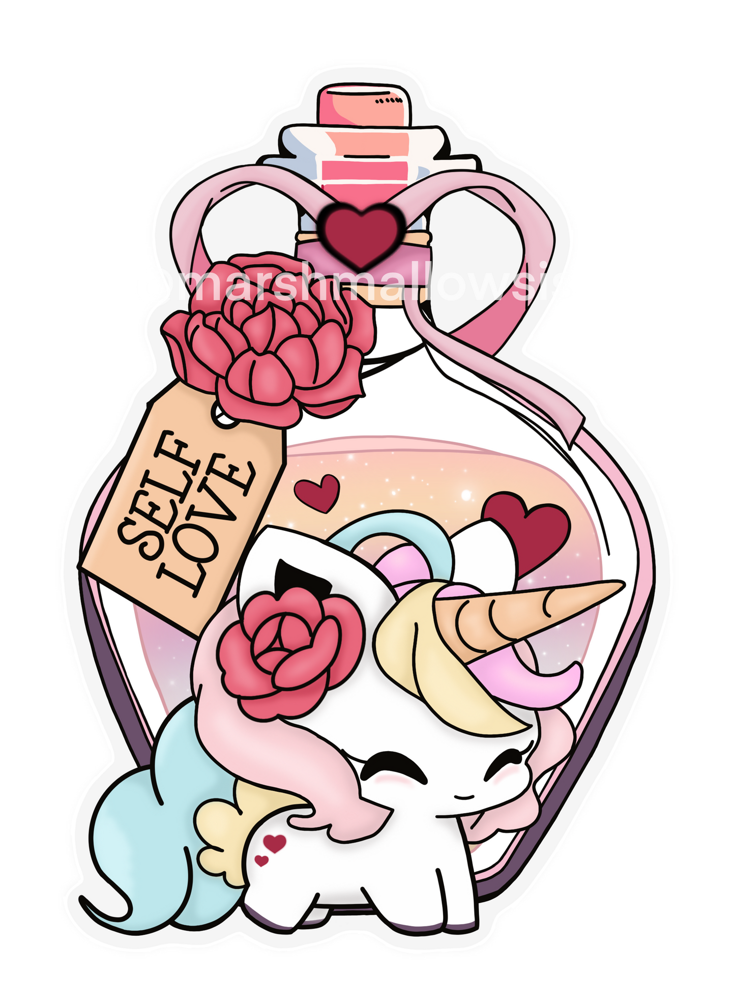 Unicorn Self-Love Sticker