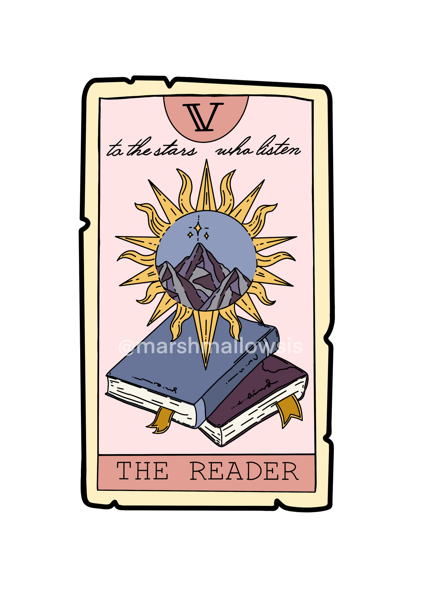 The Reader Tarot Card Sticker