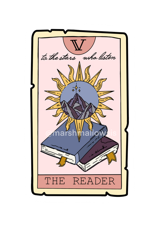 The Reader Tarot Card Sticker
