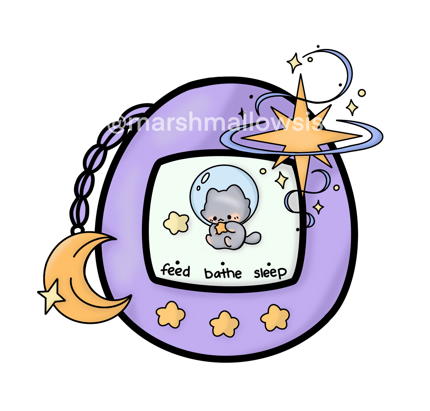Galaxy Tamagotchi Sticker