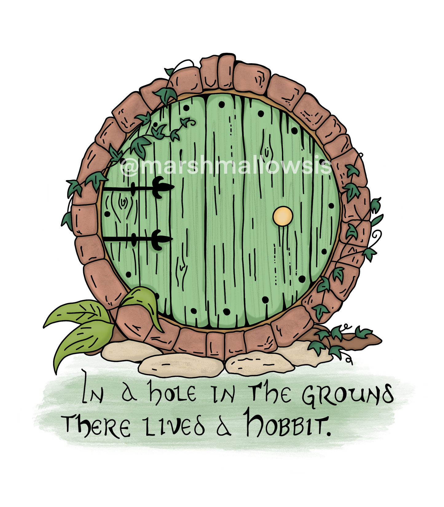 Hobbit Door Sticker