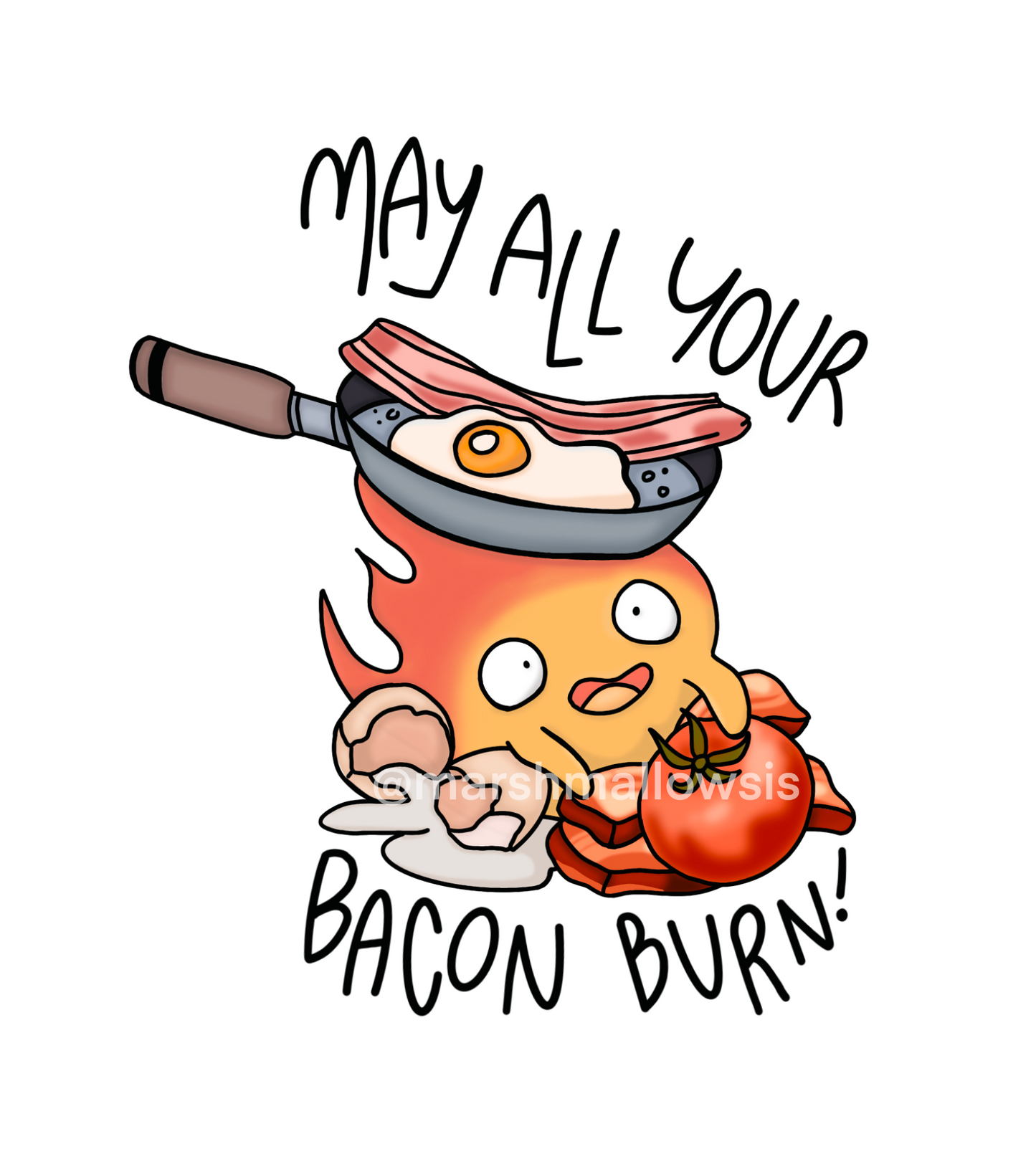 Bacon Burn Sticker