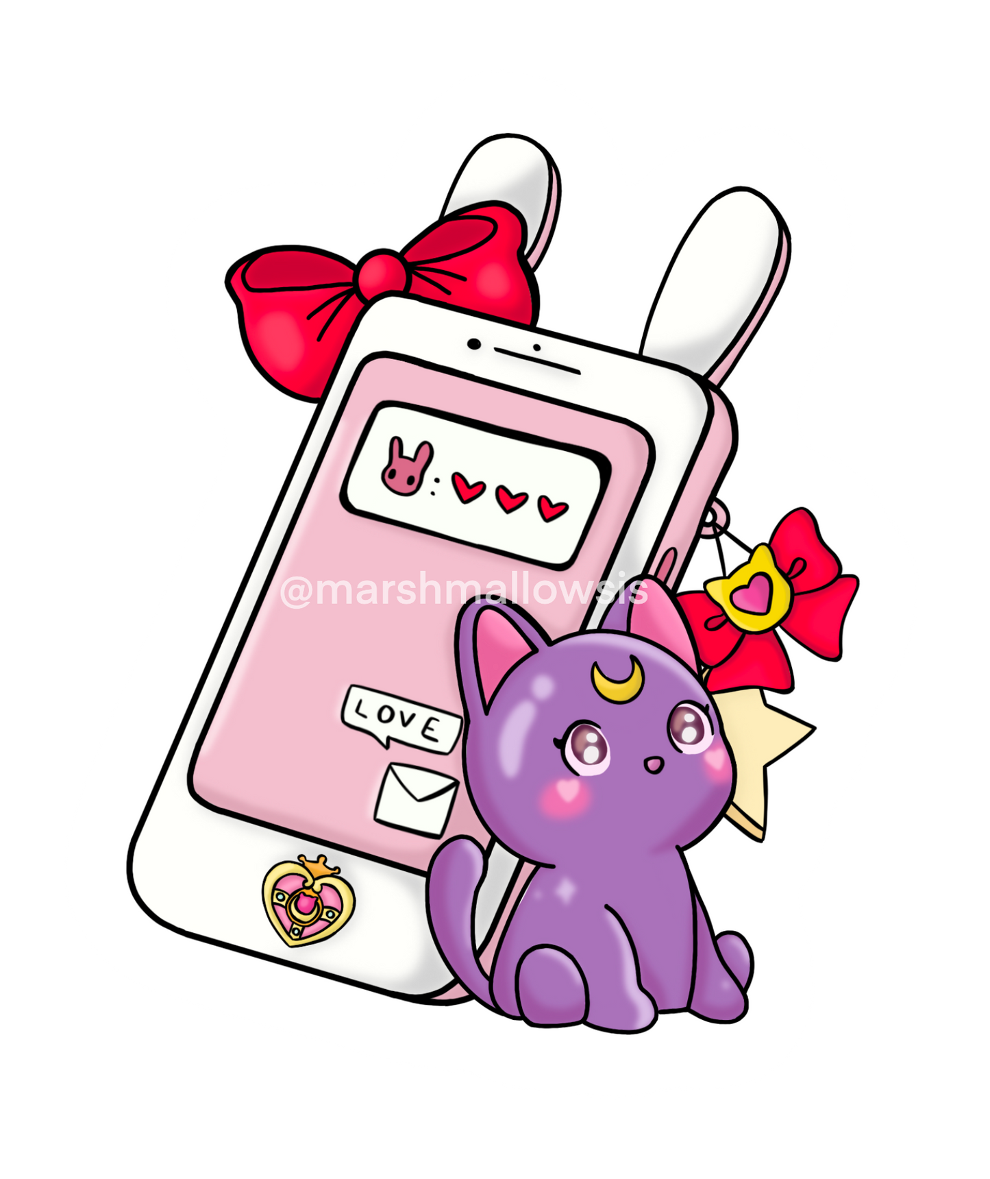 Luna Phone Sticker
