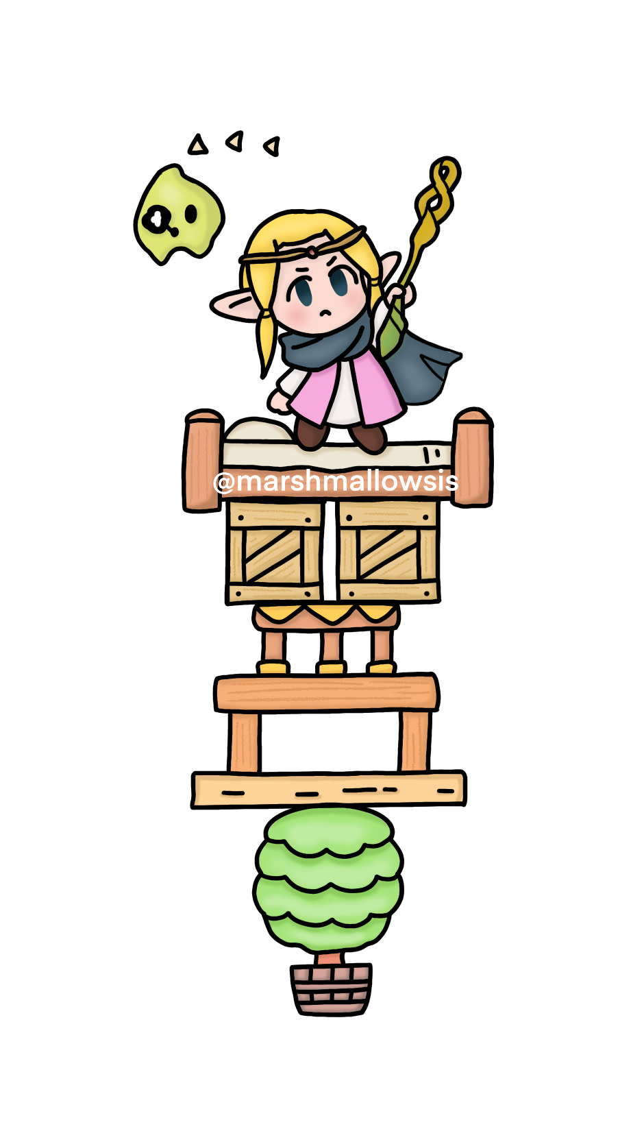Princess Stack Sticker