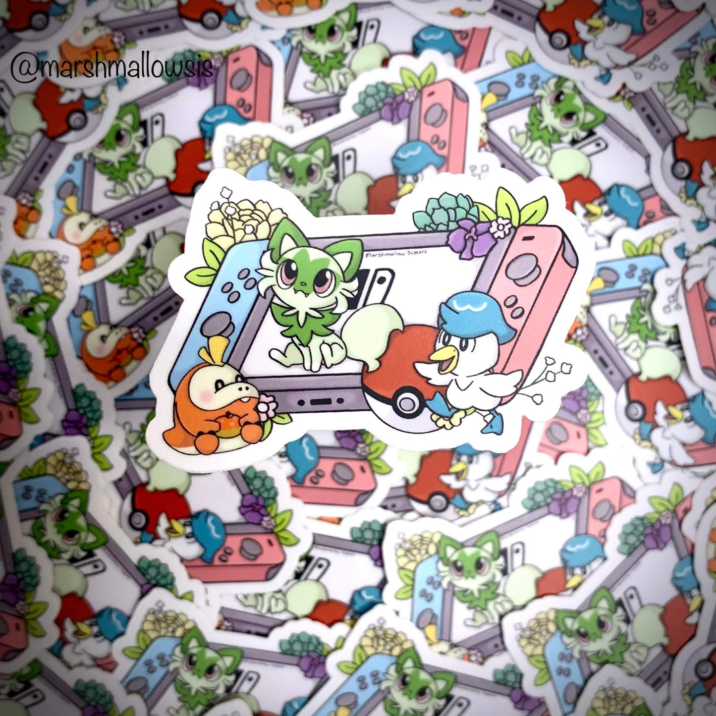 Scarlet & Violet Starter Sticker
