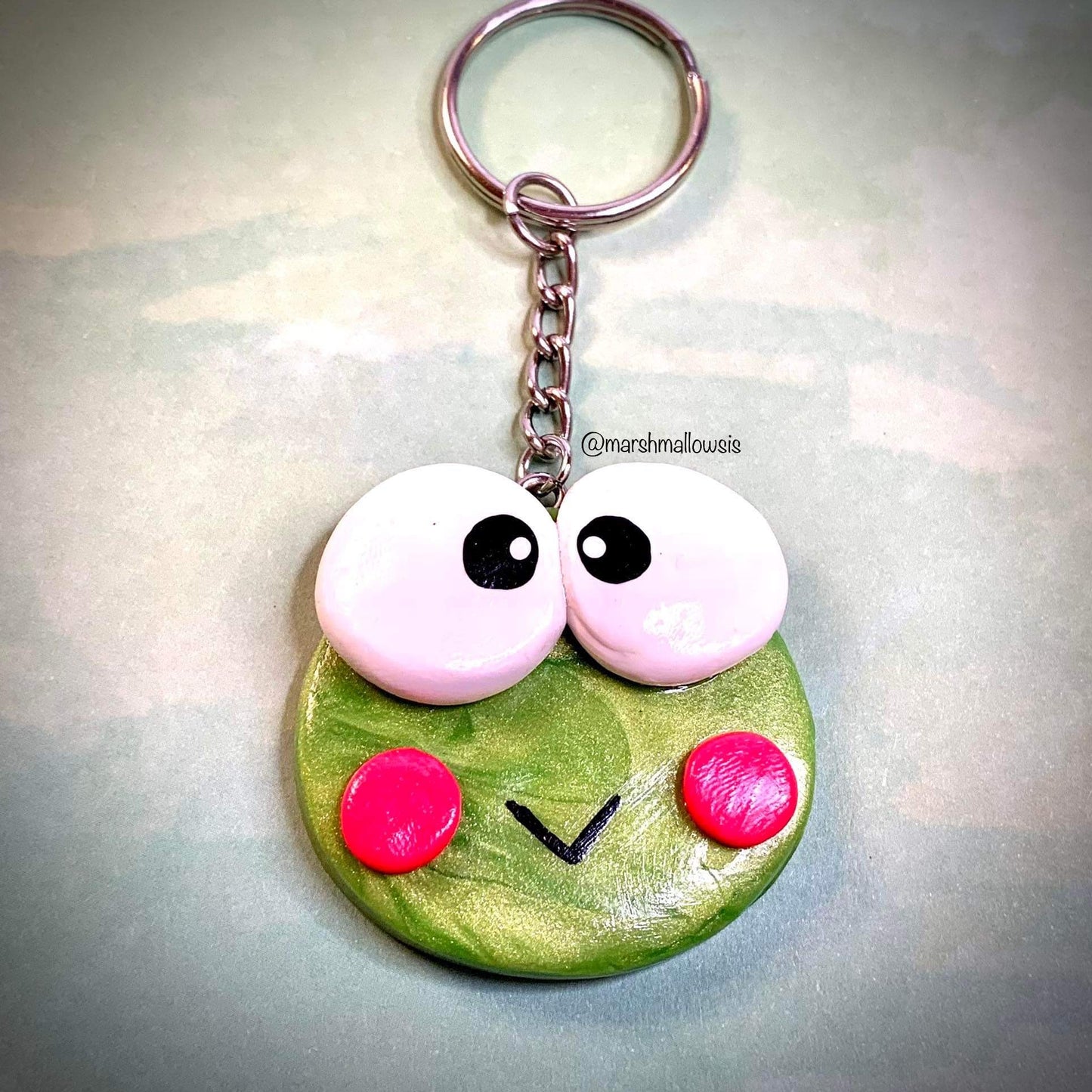 Keroppi Themed Keychain