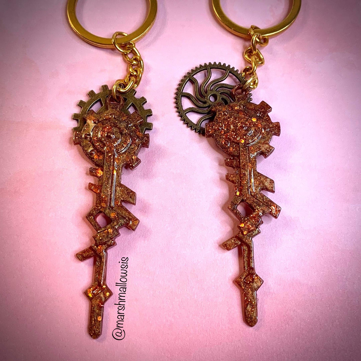 Steampunk Key Keychain