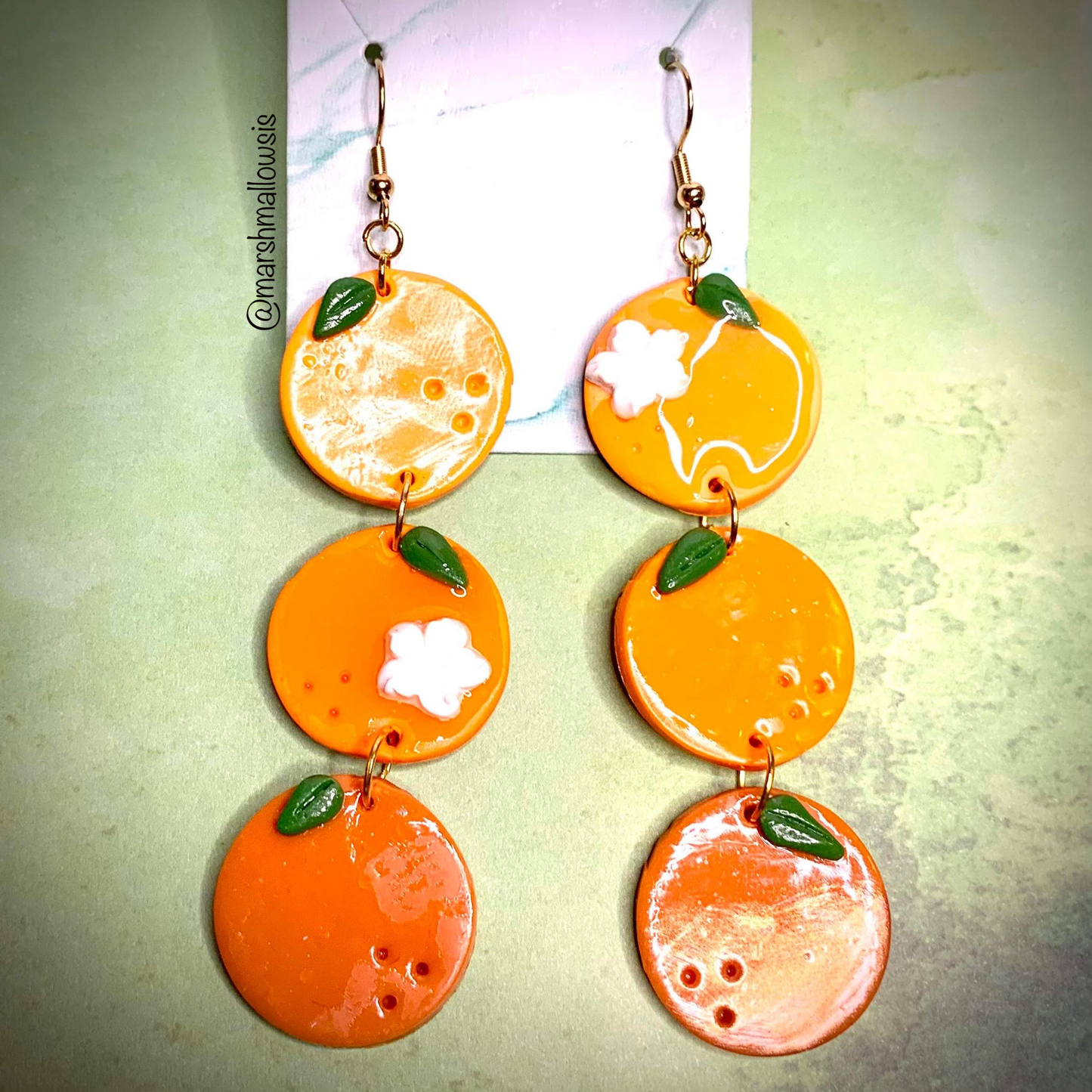 Orange Earrings