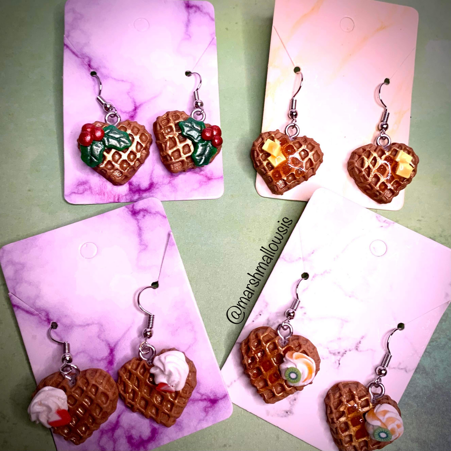 Waffle Earrings
