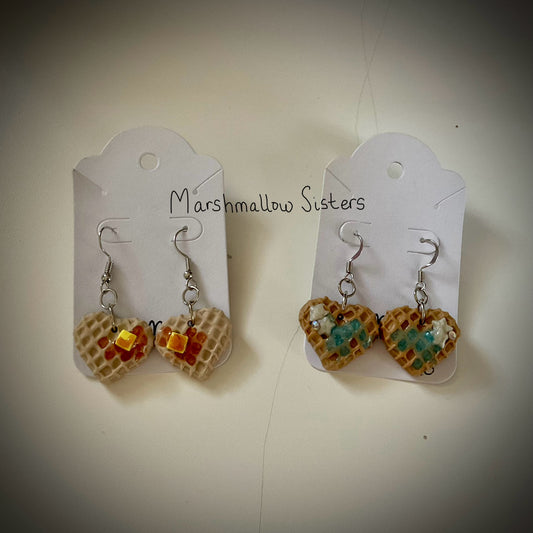 Waffle Earrings