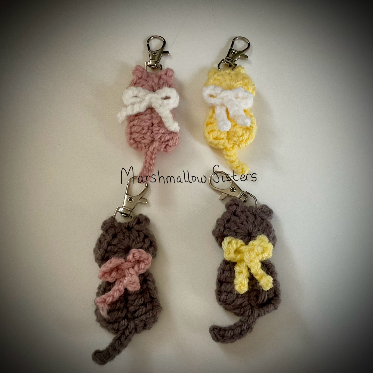 Crochet Cat Keychain