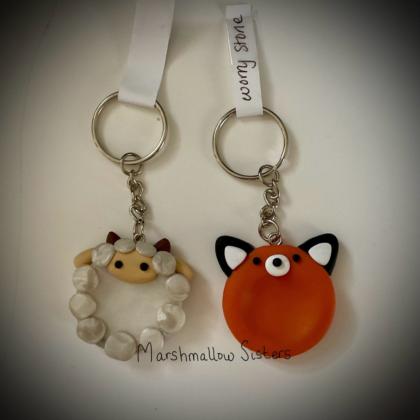 Animal Worry Stone Keychain