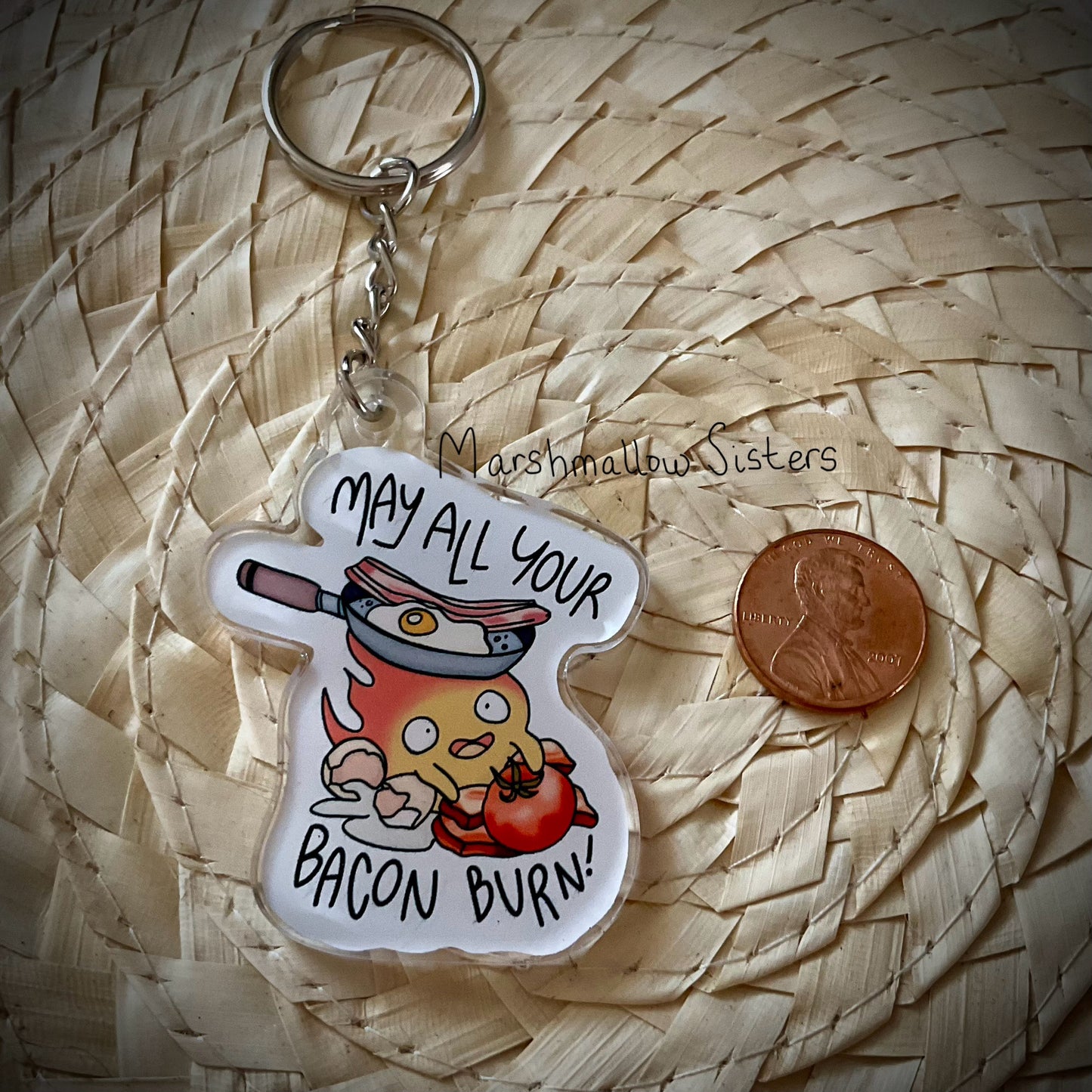 Bacon Burn Keychain