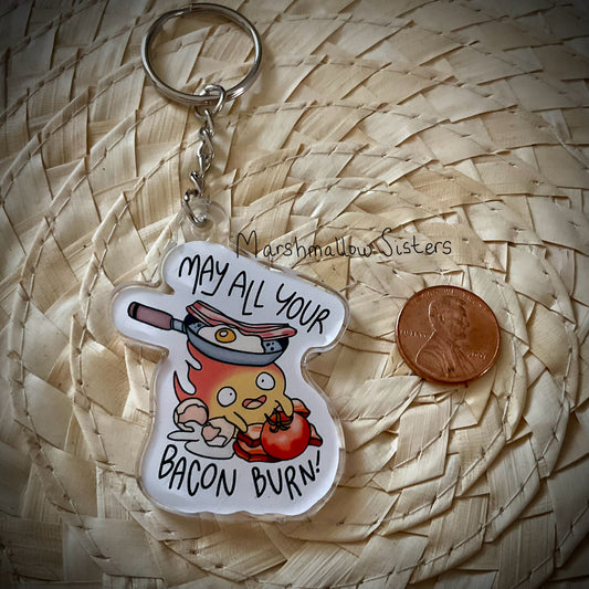 Bacon Burn Keychain