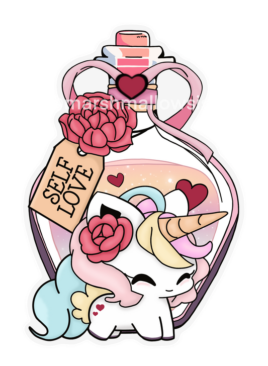 Unicorn Self-Love Sticker