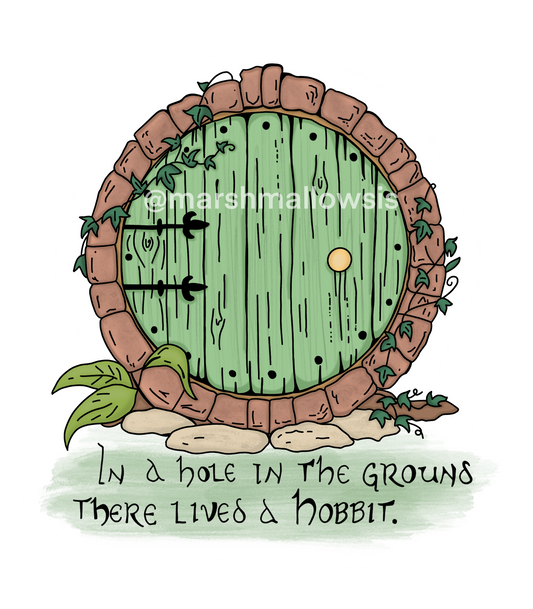 Hobbit Door Sticker