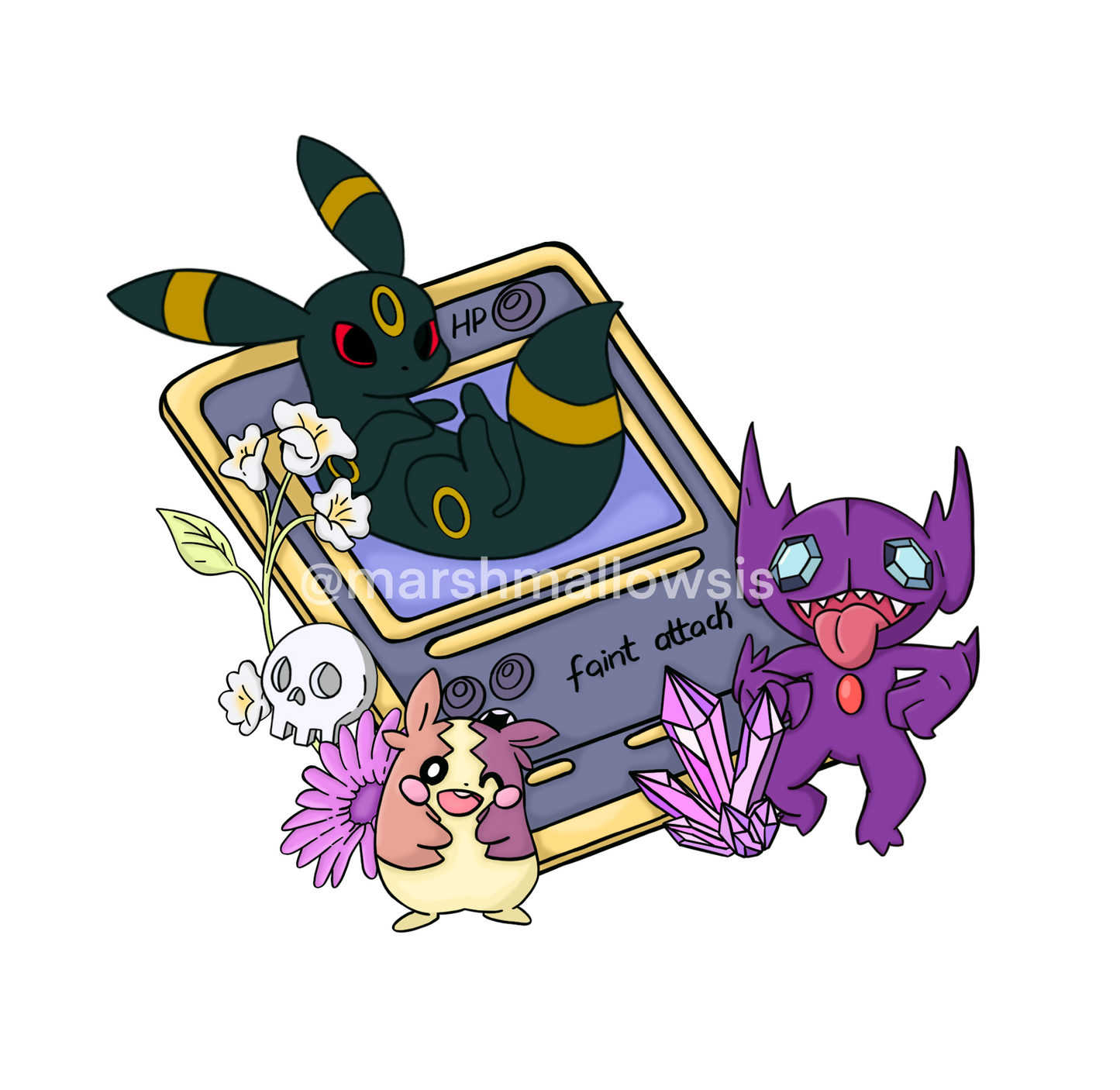 Dark Poke Card Sticker