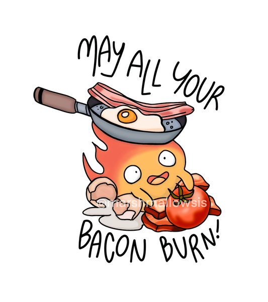 Bacon Burn Sticker