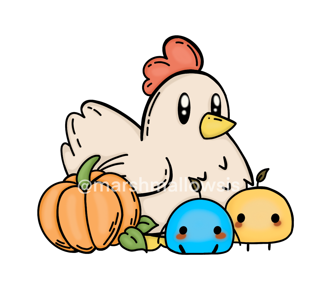 Stardew Chicken Sticker