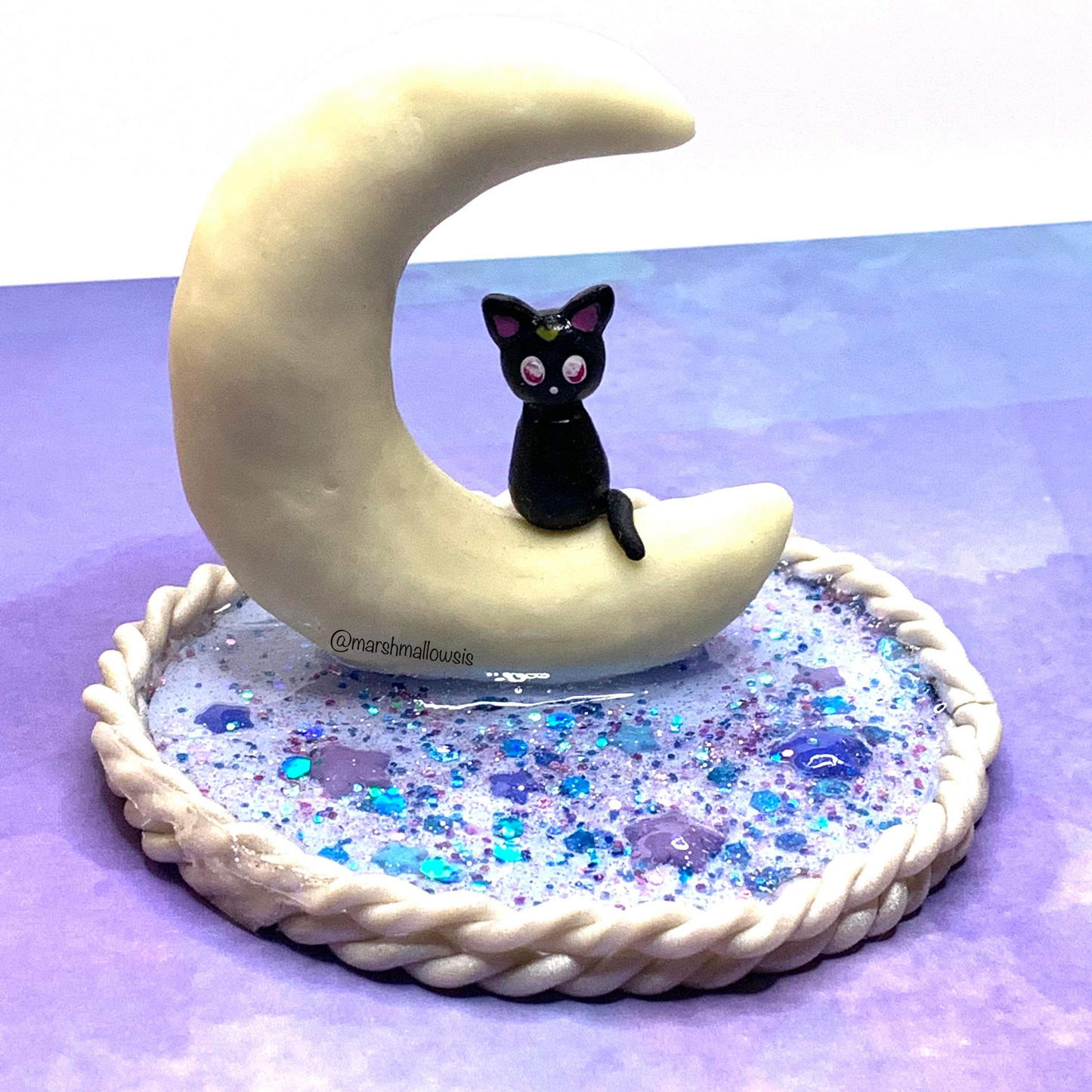 Cat & Moon Trinket Tray